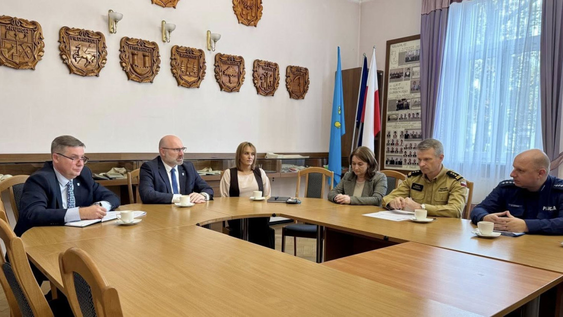 Spotkanie ze służbami, których rejon działania obejmuje powiat gliwicki.