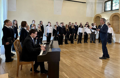 Koncert Chóru Dziecięcego z partnerskiego powiatu Calw. 