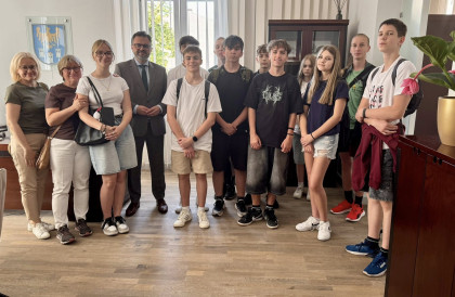 Wizyta uczniów klas ósmych ze Szkoły Podstawowej nr 7 w Knurowie.