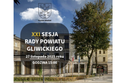 ZAWIADOMIENIE O SESJI RADY POWIATU GLIWICKIEGO