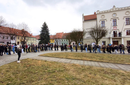 Belgijka na rynku w Pyskowicach.