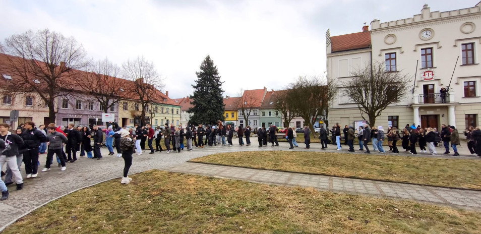 Belgijka na rynku w Pyskowicach.
